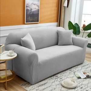 Shein Couch covers grey waffle texture